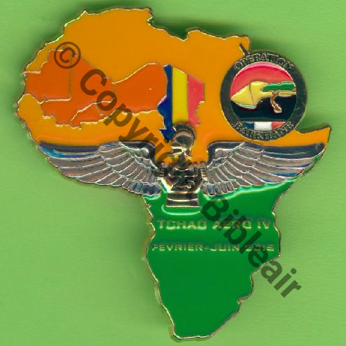NH  TCHAD BARKANE AERO.IV 25e RGA 02 a 06 2015  De Griffes et butees Dos lisse No Src.Y.GENTY 35Eur(x3) 