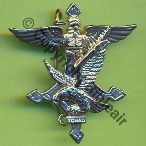 NH  TCHAD EPERVIER GENIE AIR 25e 7.10.05-7.02.06 SM  Bol fenetre oval tronque Dos lisse 100 ex Src.Y.GENTY 26Eur(x3)