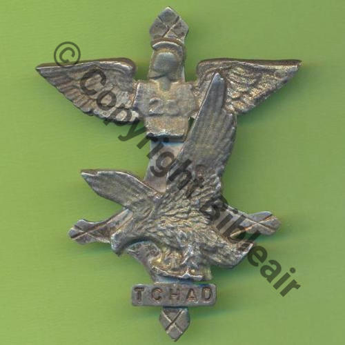 NH  TCHAD EPERVIER GENIE AIR 25e 7.10.05-7.02.06 SM  Eping bascule Dos lisse ARGENT Tirage prive Wgolan 40 ex 48Eur(x3)