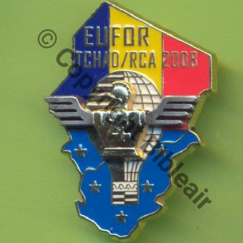 NH  TCHAD RCA 4eCOGA EUFOR TCHAD RCA 2008  De Griffes et butees Dos scintillant  120ex No079 Src.Y.GENTY  14Eur(x4) 