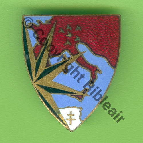 NH SERVICE MTO AA en AFN 1943.45  A.AUGIS ST.BARTH LYON 3Li Bol allonge Dos granuleux RETOUR EPINGLE KC No58 Src.Y.GENTY 182Eur01.24 
