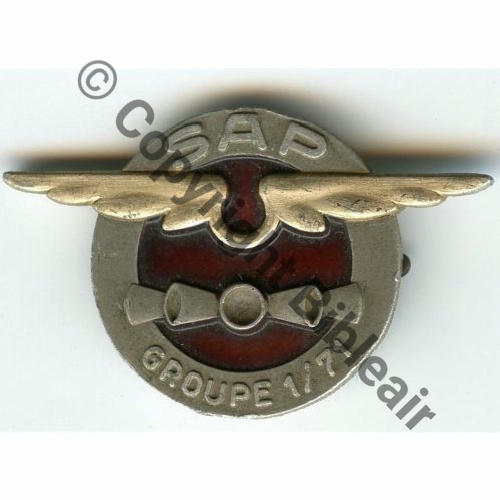 AA NH SECTION ALERTE et PROTECTION GR1.71 VICHY42 A.AUGIS LYON ST.BARTH  2Li 2Griffes Alu peint Dos dore Grenu Src.olivier450 48Eur(x3)