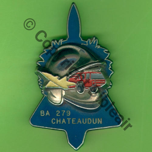 CHATEAUDUN NH SSIS.45.279  AMC93 2porte eping Dos lisse Motif serti Tout bleu Src.Y.GENTY 24Eur(x2) 