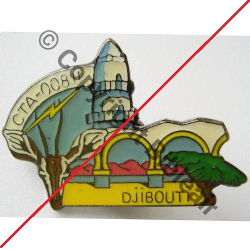 811   PINS CTA.811 DJIBOUTI   Attache PINS 32mm Src.arz872 1EurInv  