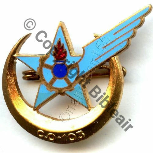 Cie Ordonnance 103 CHATEAUROUX A.AUGIS LYON 1Lign Past A.AUGIS LYON ST.BARTH Dos irreg scintillant Croissant embouti Src.STELLA 125Eur(x3) 