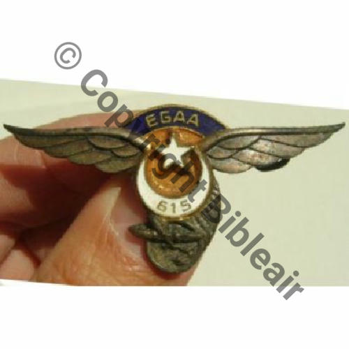 EGAA 615  MEDIOUNA  A.AUGIS LYON 1Li sur ailes Bol fenetre allonge Dos lisse irreg Embouti No19... Sc.loirancien 68Eur10.09 