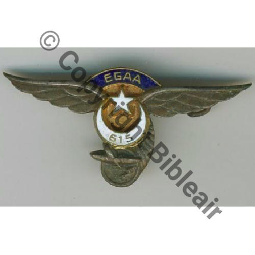 EGAA 615  MEDIOUNA  A.AUGIS LYON 1Li sur ailes Bol fenetre allonge Dos lisse irreg Embouti Sans No Src.chewi 72Eur(x2) 