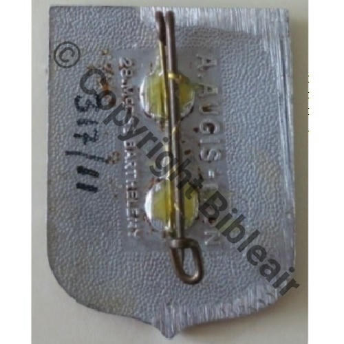 CIE MUNITIONS 900.5 (317.11)  A.AUGIS ST.BARTH 2Lign 2Griffes Dos grenu Alu peint Cde 03.45 Src.Y.GENTY 540Eur01.23 