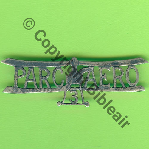 PARC AERO No3 MAYENCE 1919  SM sans attache Dos lisse irreg ARGENT a confirmer SrcY.GENTY 177Eur02.22 