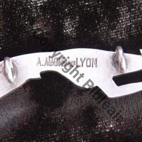 AUGIS Type MADE IN FRANCE A.AUGIS LYON 2Anneaux Dos lisse Sc.walkyrie
