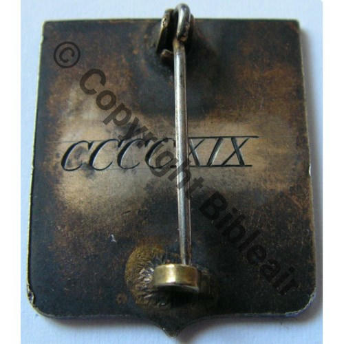 CCCCXIX  SQU.342 A0937 1943.45 A1046NH SQUADRON 342 LORRAINE  SM Eping bascule bijoutier Dos lisse No CCCCXIX Mitrailleur de queue 25x21mm VERSO Src.7321789alex 1110Eur05.16 