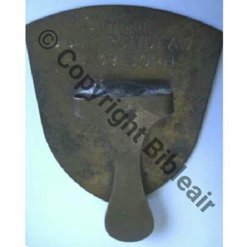 Capitaine Didier RONDEAU SECURITE BADGE OFF SECURITE  SM Pince soudee Dos lisse grave CNE Didier Rondeau AB.39301.H Src.P.RAUSCH VERSO 