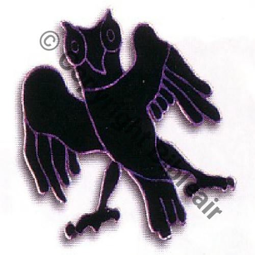 114 F Argent emaille noir