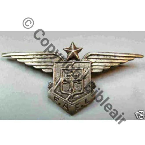 FAFL No64 (D64) Grave F.AF.L.  ARGENT Dos lisse Epingle a bascule NoD64 60x30mm Sc.lecorax 357Eur12.09