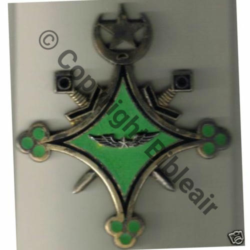 SAHARIEN MAURITANIE  ARMEE TERRE ... DrP Guilloche 73mm Sc.badgesareus 10EurInv