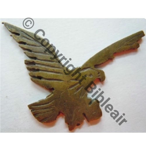 166  Ins laiton brico perso SPA166 ou GAO.548 Dos irreg sans attache 47x37mm Src.leberetvert 150EurInv 
