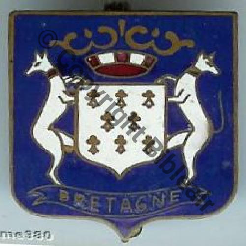 BLASON BRETAGNE... SM Bol fenetre allonge Dos lisse 8Eur02.07 Sc.doume