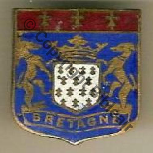 BLASON BRETAGNE... SM Dos lisse irreg 12Eur Invendu 