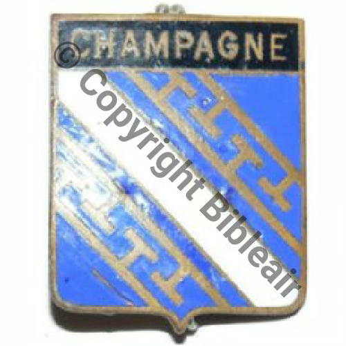 BLASON CHAMPAGNE  SM Eping ressoudee Dos lisse irreg Sc.joubert87 15EurInv