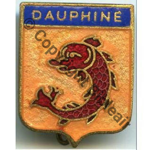 BLASON DAUPHINE  SM Bol fenetre allonge Dos irreg Sc.vici1916 2Eur05.10