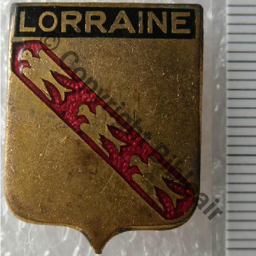 BLASON LORRAINE  A.AUGIS Poincon circul AA.LYON Bol allonge Dos lisse irreg Src.turco13 17Eur03.16 
