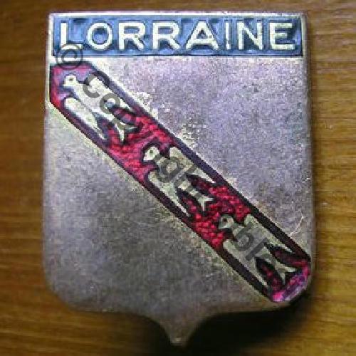 BLASON LORRAINE  FIA Autre modele tire des epoque COURTOIS  25x20mm Src.gbud02 26Eur05.13 