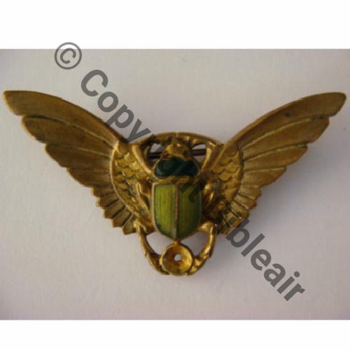 BROCHE  SCARABEE  SM Eping bascule Dos lisse Scarbee embouti Src.flob92 34Eur06.12