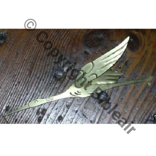 CIGOGNE 2FACES Laiton 155mm Sc.waspblack 16Eur11.09