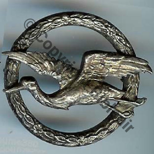 CIGOGNE SUR COURONNE LAURIER  SM Dos lisse cigogne emboutie 2Anneaux Sc.doume380 49EurInv copie