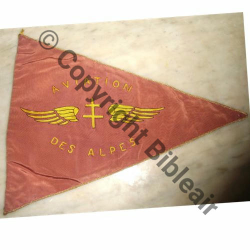 FANION ESCADRILLE DES ALPES issue FFI et JM 1944.45 LYON BRON Src.nicolasdugoujon 277Eur11.15 DOS