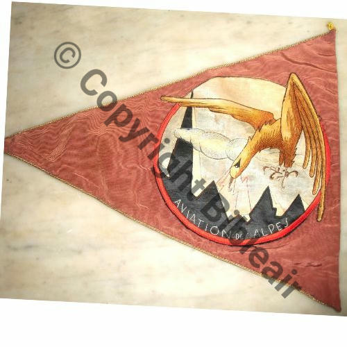 FANION ESCADRILLE DES ALPES issue FFI et JM 1944.45 LYON BRON Src.nicolasdugoujon 277Eur11.15