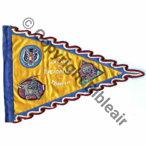 FANION GROUPE DES ESCADRILLES DU TONKIN  RECTO Src.opus090 364Eur02.22 