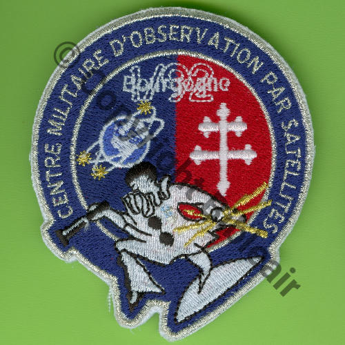 CMOS  CENTRE MILITAIRE OBSERVATION SATELLITES CREIL 80x70mm Src.Y.GENTY 