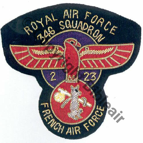 A0937NH 1943.45 SQUADRON 346 GUYENNE BADGE 2.23 GUYENNE Sc.halifax346et347.canalblog.com 