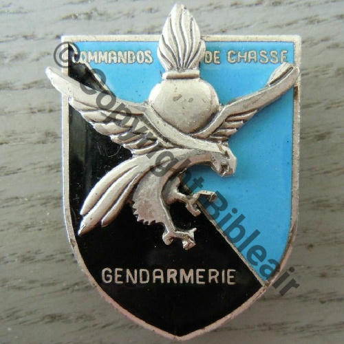 COMMANDOS DE CHASSE GENDARMERIE  A.AUGIS ST.BARTH LYON 3Lign Bol fenetre allonge Dos lisse strie irreg Src.alabastide 407Eur04.20 