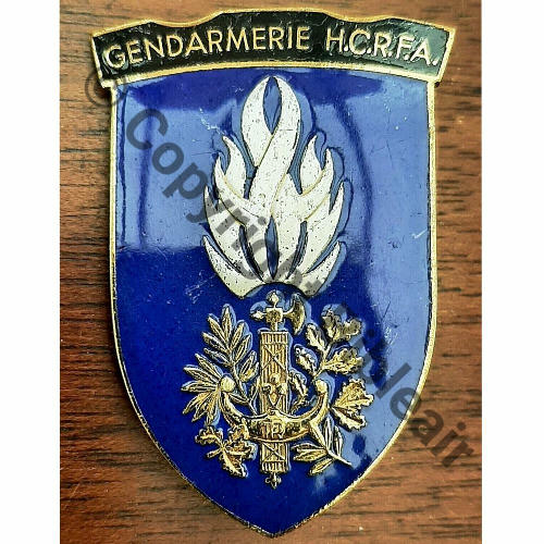 HCRFA GENDARMERIE HAUT COMMISSARIAT RFA 1949  SM Bol Dos lisse irreg Src.leberetvert 600EurInv 
