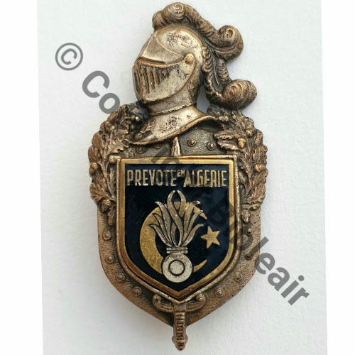 PREVOTE H696 GENDARMERIE   ALGERIE  AB.P R.LOUIS.. Dos lisse irreg Embouti 2Anneaux Src.mdt.collections  44EurInv
