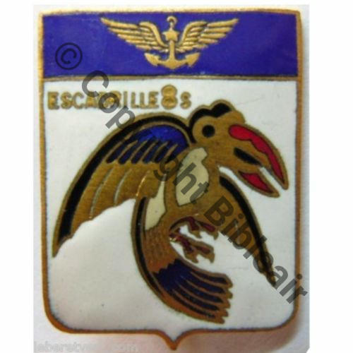08S ESCADRILLE Tete a droite Raies ailes blanches  COURTOIS Dos lisse Sc.leberetvert PV120Eur11.11 
