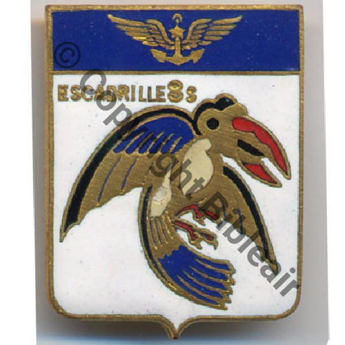 08S ESCADRILLE Tete a droite Raies ailes bleues  COURTOIS  Sc.zebrapoint 92Eur11.09