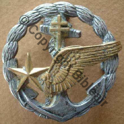 BREVET AERONAVALE FNFL 2Anneaux Dos lisse Embouti leger No a la pointe Sc.argitzu
