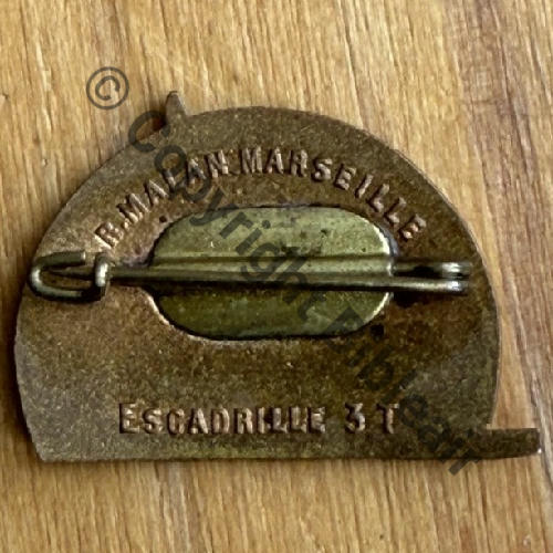 ESCADRILLE 3T  R.MALAN MARSEILLE Bol allonge Dos lisse irreg Grave Escadrille 3T Src.ed.collection3 156Eur(x4) 