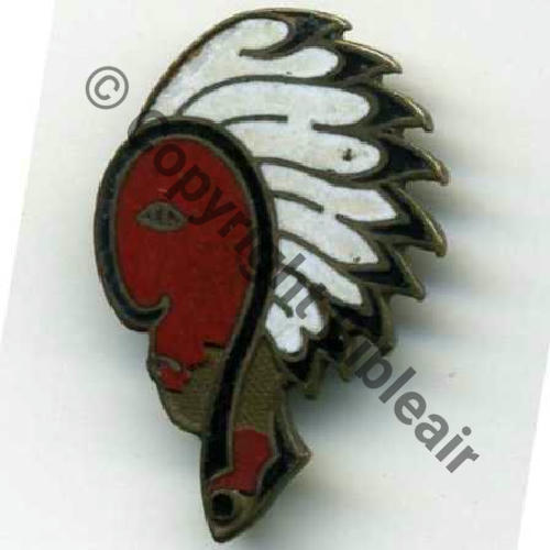 ESCADRILLE CEPA avant guerre  AB.P SM Bol poinconne et pastille  AB RENNES Dos lisse irreg BAS PLUME ROUGE Sc.olivier450 Eclat email 83Eur(x2) 