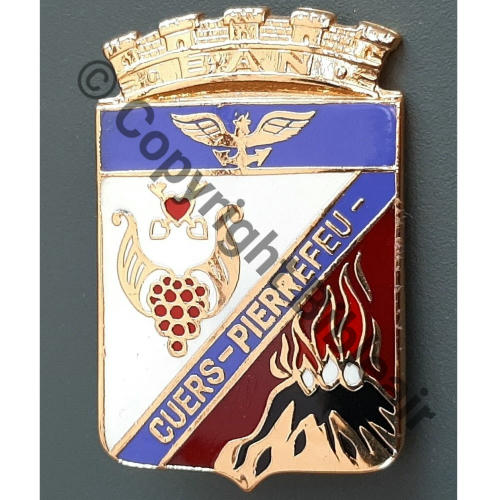 BAN CUERS PIERREFEU 1960.70  DrN Bol Guilloche Embouti leger Src.leberetvert  PV25Eur