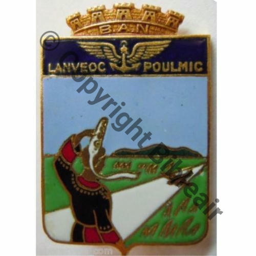 BAN LANVEOC POULMIC  1945  COURTOIS SM Bol octog grave COURTOIS Dos lisse irreg Sc.leberetvert PV200Eur 