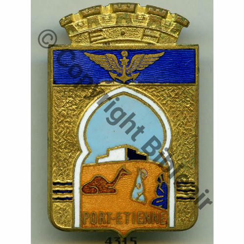 BAN PORT ETIENNE Escale hydravions  COURTOIS 1945 SABLE CLAIR MUR NOIR Src.grandspins13 105EurInv