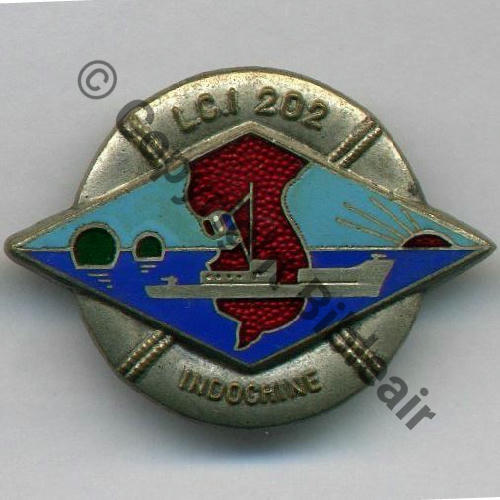 202  LCI 202 LANDING CRAFT INFANTRY  A.AUGIS ST BARTH LYON 3Lign Bol allonge Dos Grenu Src.historiacollection2a 52Eur10.21 