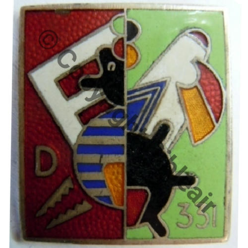 331 DRAGUEUR D331 GERANIUM A.AUGIS ST.BARTH LYON 3Li Bol allonge Dos lisse irreg  Src.leberetvert 