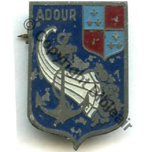 ADOUR  PETROLIER ADOUR  Fab LOC LEVANT Peint Eping soudee Dos lisse irreg Sc.STELLA MAP48Eur 