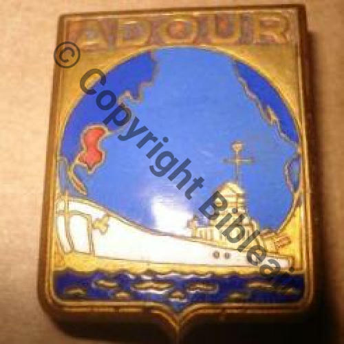 ADOUR BATIMENT DEBARQUEMENT ADOUR INDO  COURTOIS PARIS Bol fenetre Dos lisse Sc.tiplace 