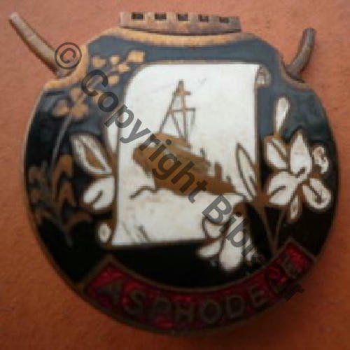 ASPHODELE  DRAGUEUR ASPHODELE ex314 1941.69  A.AUGIS ST.BARTH 3Li Bol fenetre allonge Granuleux  Sc.lectou32 40EurInv 